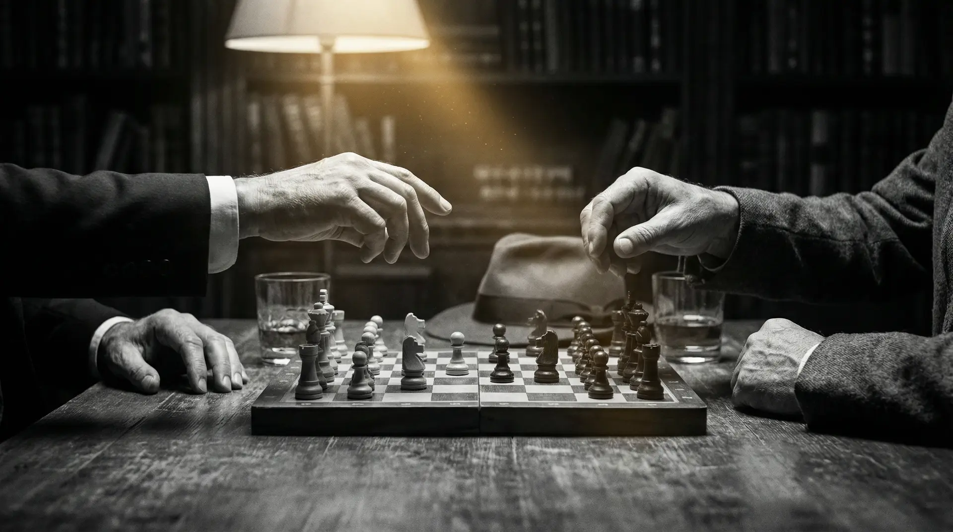 91今日吃瓜 艺术探索系列 - 非线性叙事，棋盘上的对弈象征命运的交错